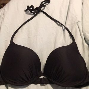 Black bralike bikini top